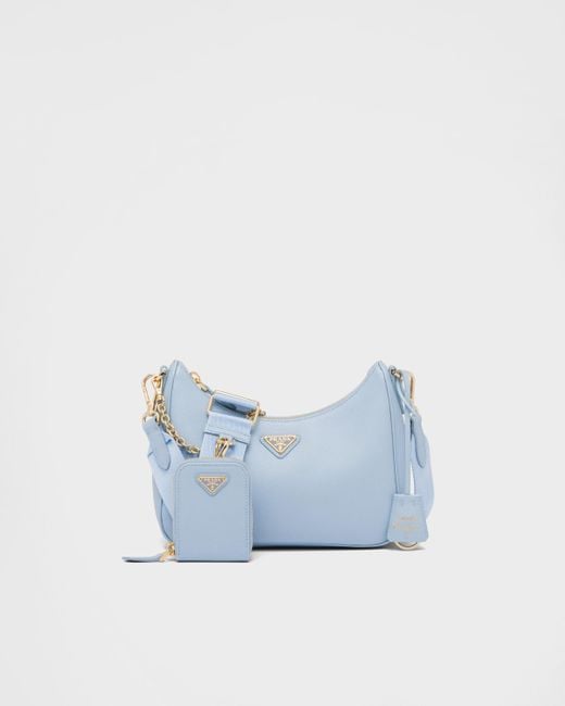 Prada Re-Edition 2005 Saffiano Leather Bag in Blue | Lyst UK