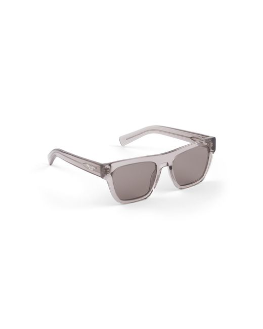 Prada Gray Sunglasses With Logo for men