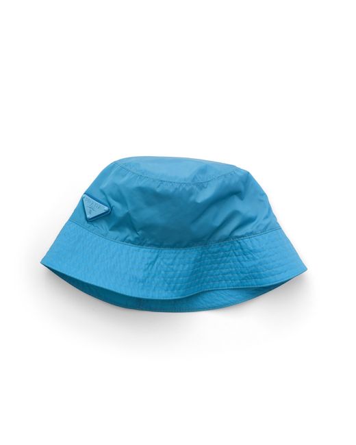 Prada Blue Foldable Re-Nylon Bucket Hat