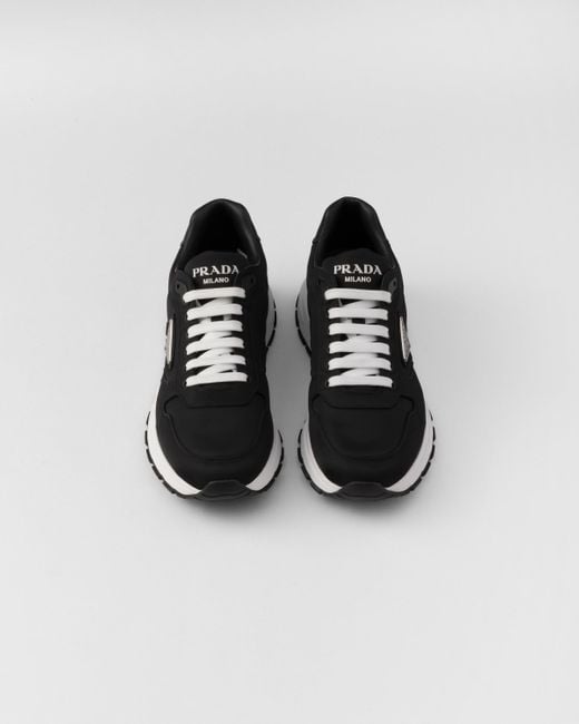 Prada Black Re-Nylon Sneakers for men