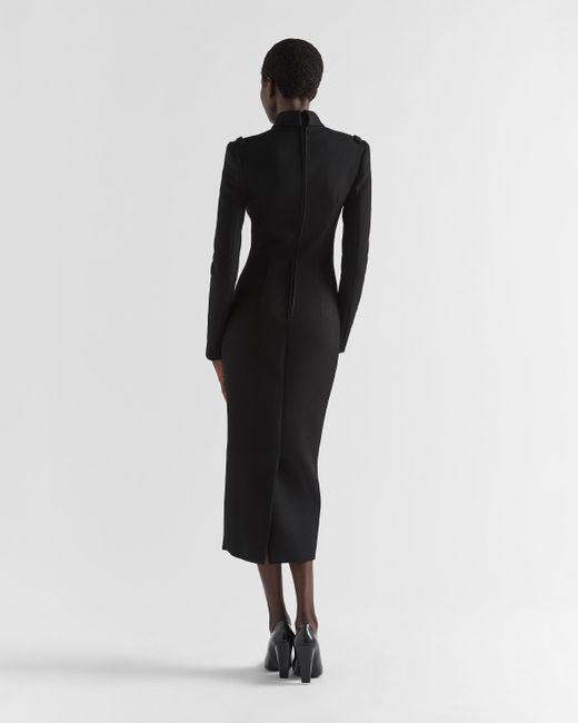 Prada Black Stretch Natté Dress