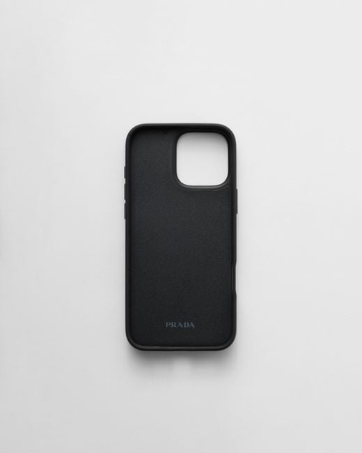 Prada Studded Cover For Iphone 16 Pro Max in Gray | Lyst