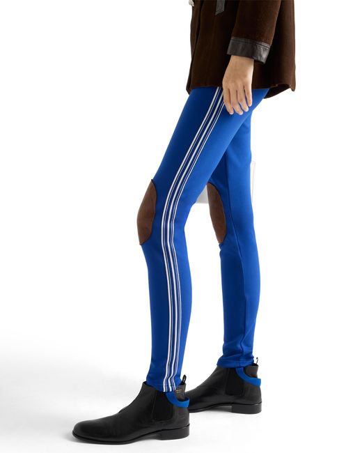 Prada Blue Fleece Leggings