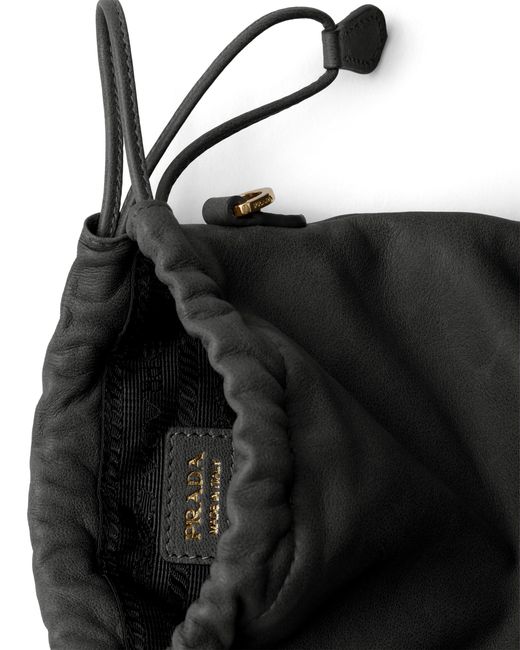 Prada Black Nappa Leather Pouch