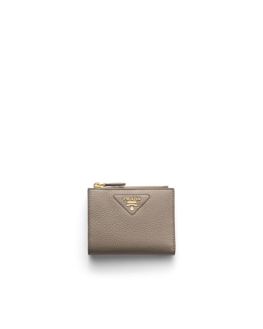 Prada White Small Leather Wallet