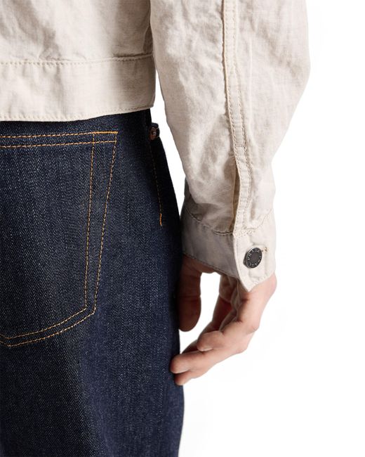 Prada White Chambray Blouson Jacket for men