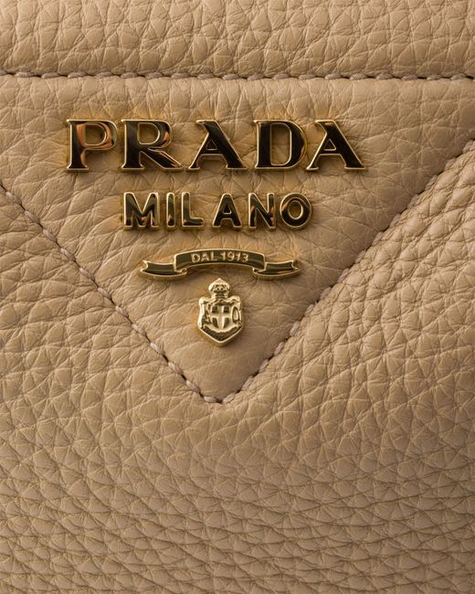 Prada Metallic Liaison Small Leather Handbag
