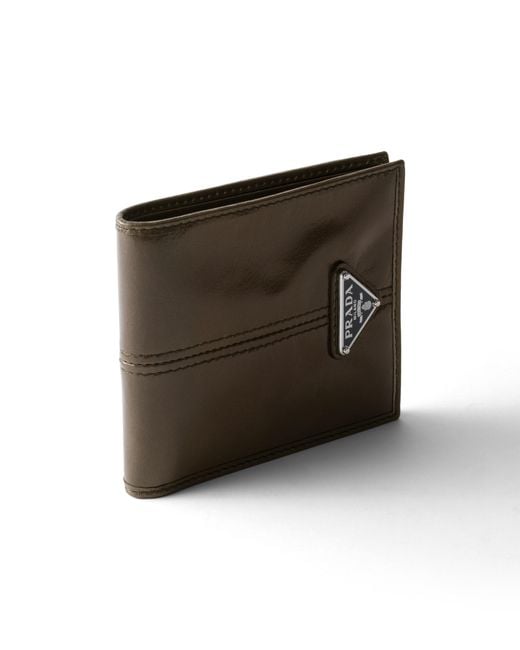 Prada White Leather Wallet for men