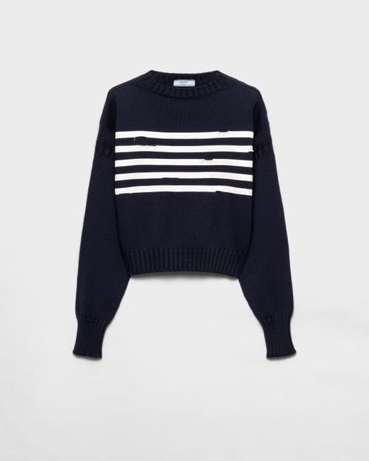 Maglia Oversize di Prada in Blue