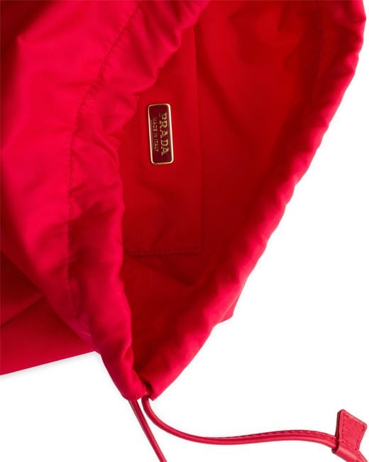 Prada Red Wish Re-Nylon Pouch