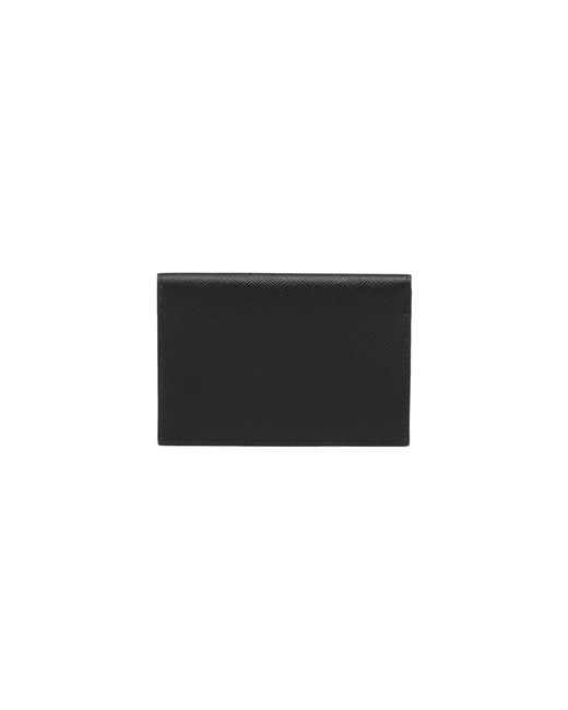 Prada Black Saffiano Leather Document Holder for men