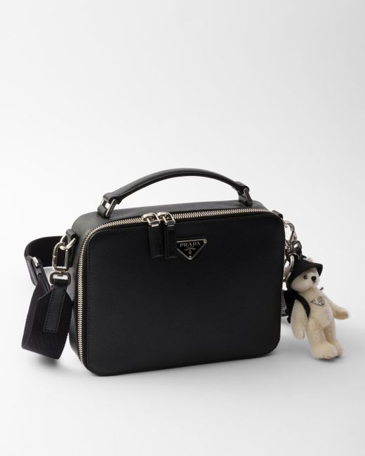 Ciondolo Da Borsa Teddy Con Anello di Prada in White da Uomo