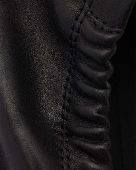 Prada Black Speedrock Leather Loafers, Size 5 for men