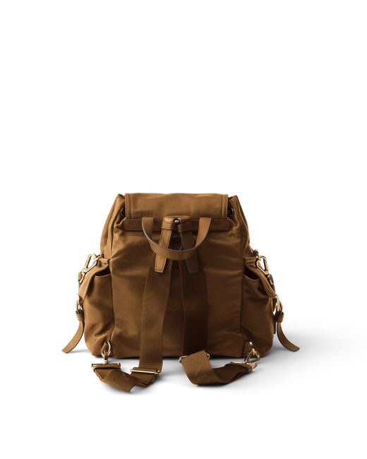 Prada Brown Explore Medium Nappa Leather Backpack, Caramel