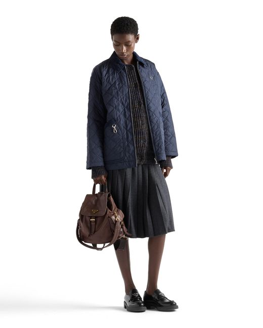 Prada Blue Re-Nylon Blouson Jacket