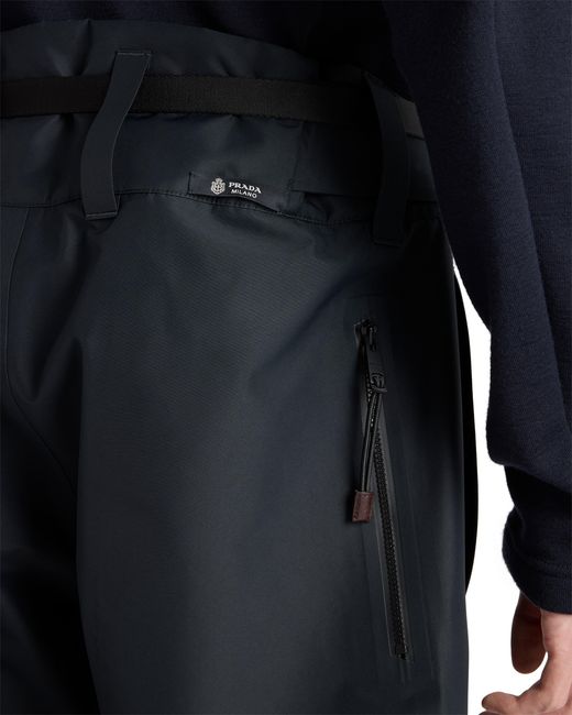 Prada Gray Technical Fabric Ski Pants for men