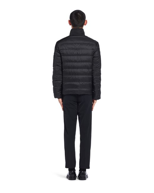 Prada Multicolor Cropped Technical Fabric Down Jacket for men