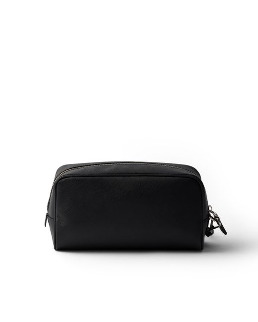 Prada Black Saffiano Pouch for men