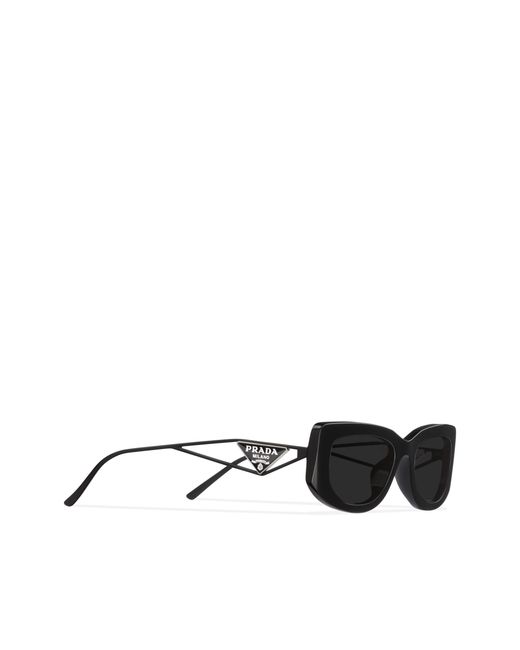 Prada Black Sunglasses With Triangle Logo
