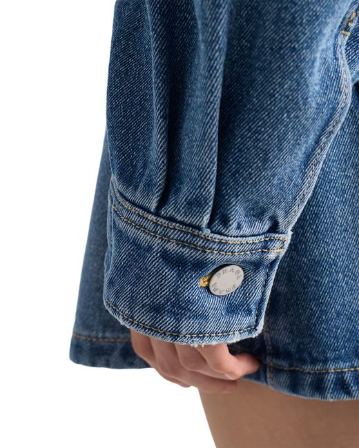 Prada Blue Cropped Denim Jacket