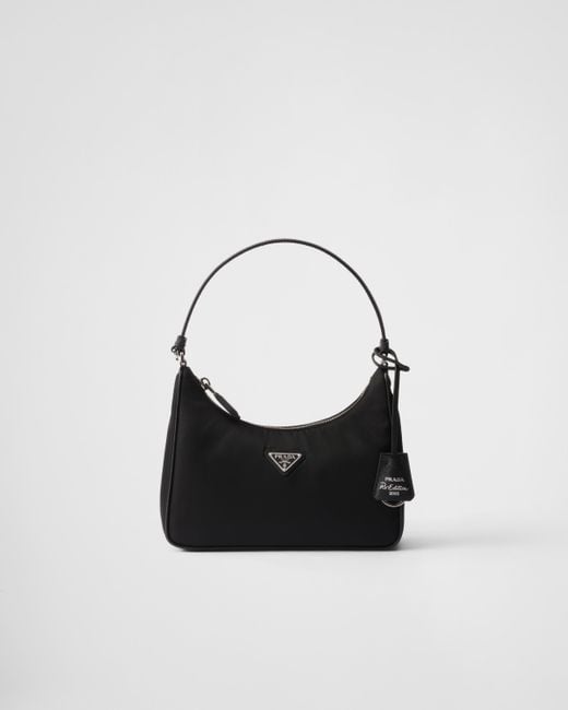 Mini Sac Porté Épaule Re-Edition Prada en coloris Black