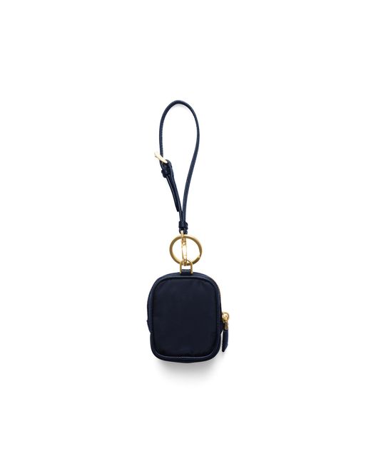 Prada Blue Re-Edition 1978 Re-Nylon Mini-Pouch With Keychain