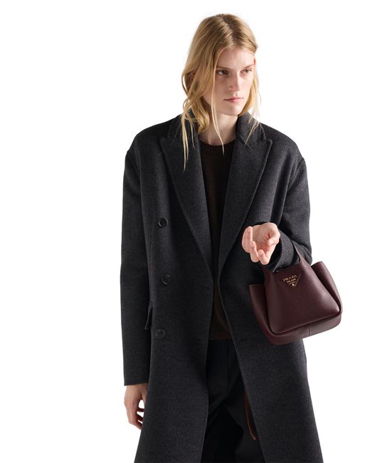 Prada Purple Liaison Mini Leather Handbag