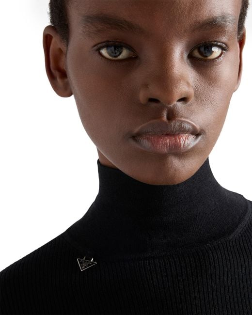Prada Black Wool Turtleneck