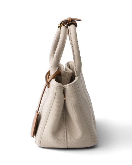 Borsa Jardinière Mini di Prada in White