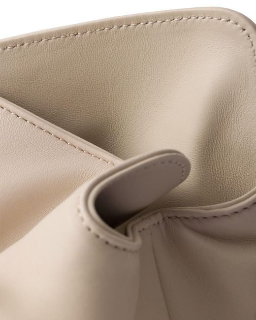 Prada White Dada Small Nappa Leather Bag