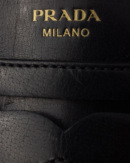 Prada Black Leather Mules