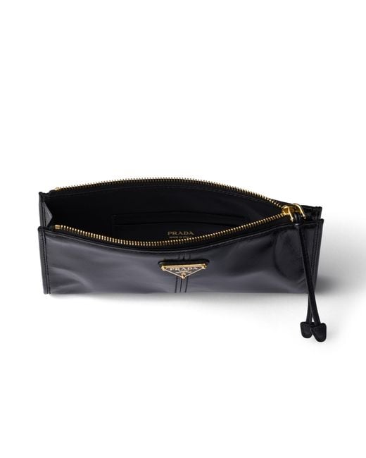 Prada Black Leather Pouch
