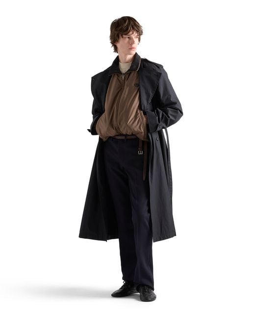 Prada Brown Re-Nylon Jacket, Bark for men
