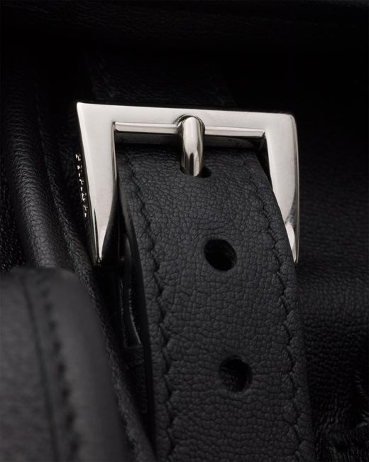 Prada Black Leather Backpack for men