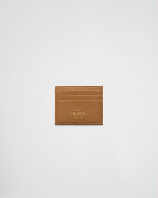 Prada White Leather Card Holder
