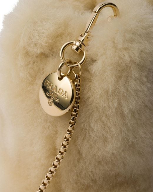 Mini Pouch di Prada in White