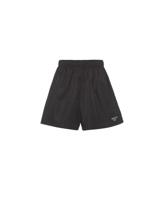 Prada Black Re-nylon Shorts