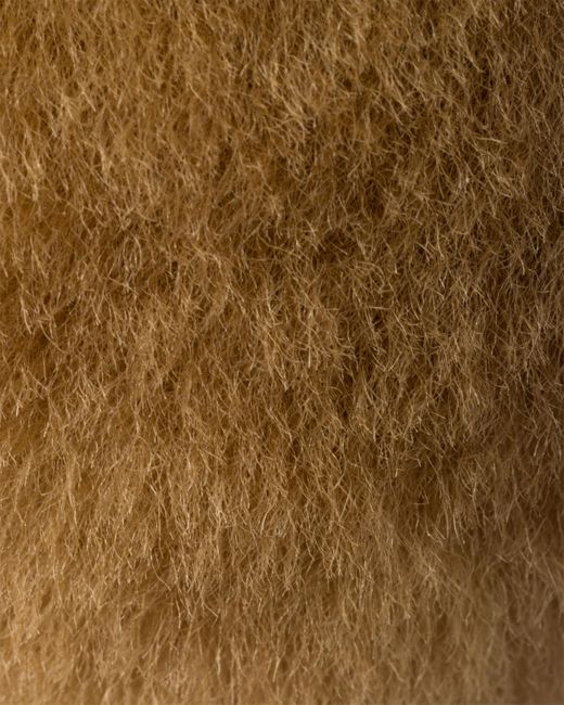 Prada Natural Shearling Ballerinas