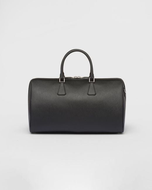 Prada Black Saffiano Leather Travel Bag