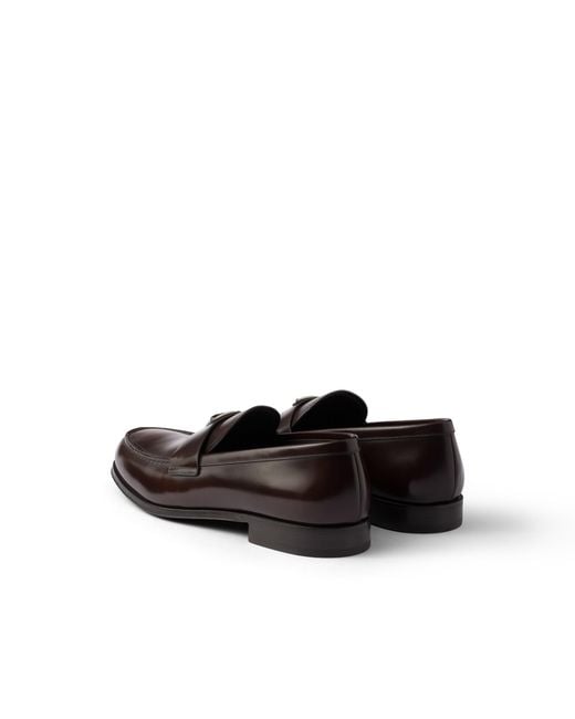 Prada Multicolor Brushed Leather Loafers for men