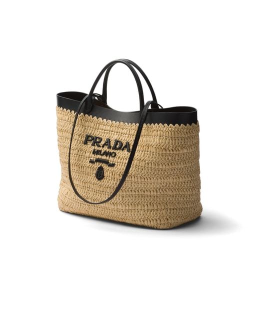 Borsa Shopping Medium di Prada in Metallic