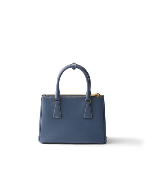 Prada Blue Galleria Small Saffiano Leather Bag