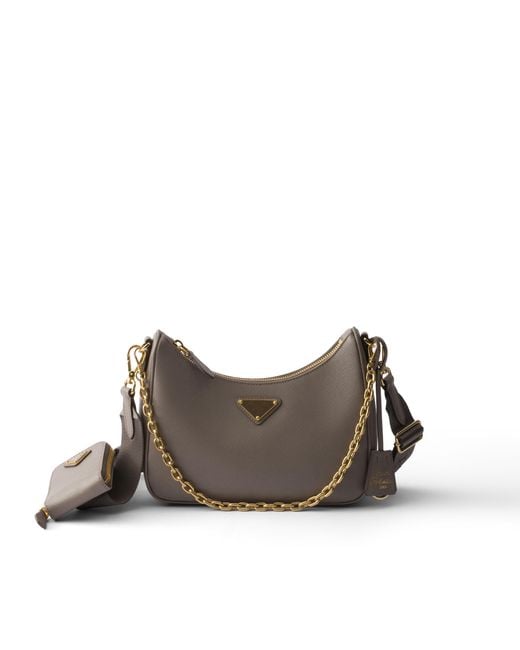 Prada Brown Re-Edition 2005 Saffiano Leather Bag