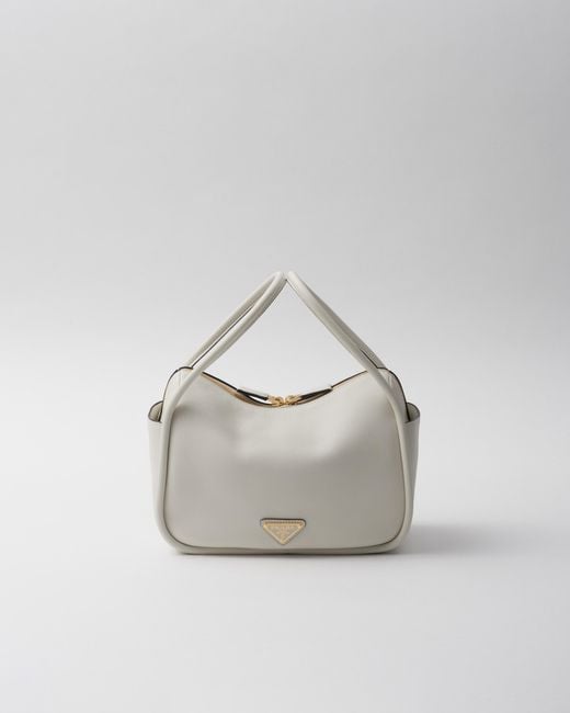 Prada White Darling Leather Handbag