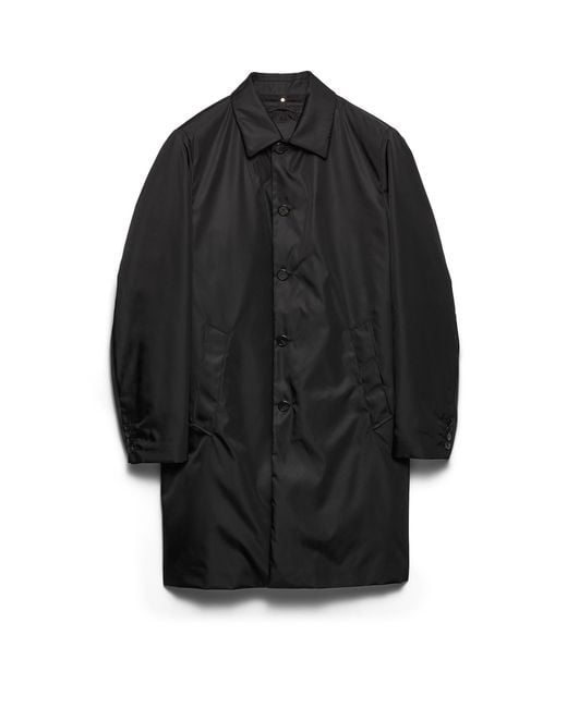 Prada Black Re-Nylon Coat for men