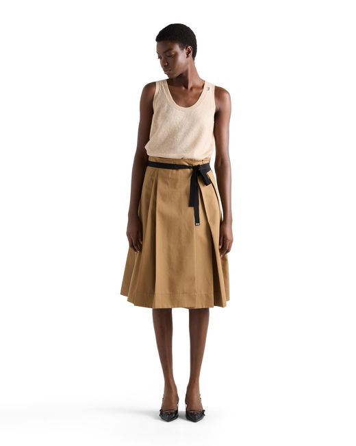 Prada Natural Cashmere Tank Top