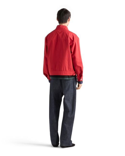 Prada Blue Regular Raw Denim Jeans for men