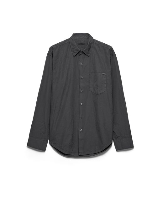 Prada Gray Cotton Shirt for men