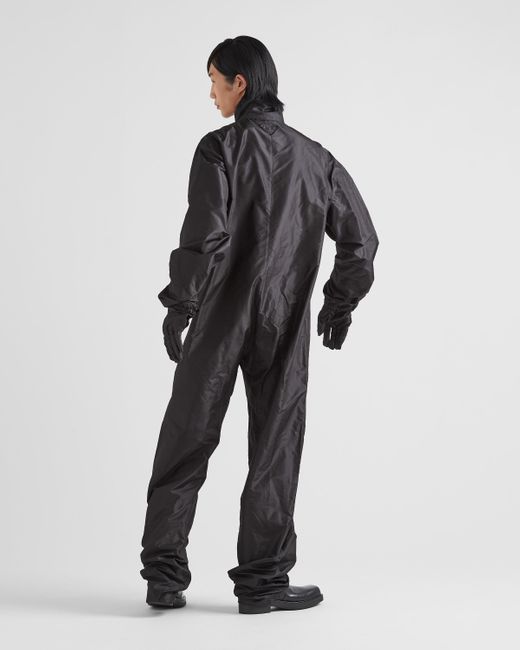 Prada Black Re-Nylon Jumpsuit for men