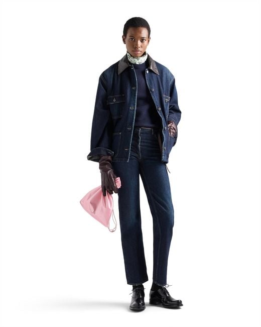 Prada Blue Five-Pocket Denim Jeans